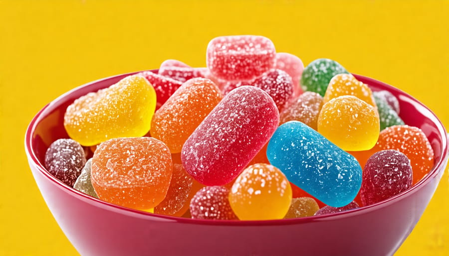 Assorted freeze-dried candies with vibrant colors and unique textures