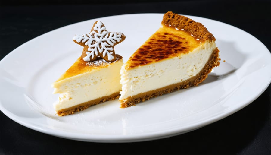 Stunning holiday desserts with unique twists: eggnog creme brulee and gingerbread cheesecake