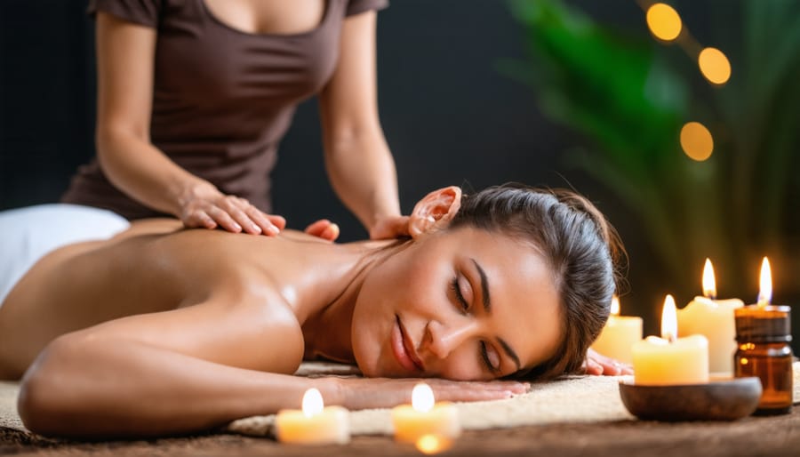 Relaxing integrative wellness massage with aromatherapy