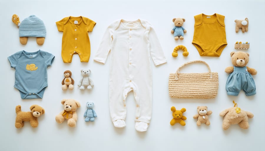 Gently used baby items demonstrating sustainable and minimalist parenting approach