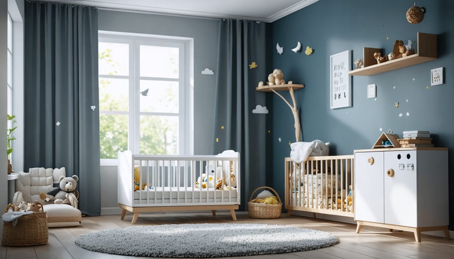 Eco-friendly nursery design with natural light and sustainable features