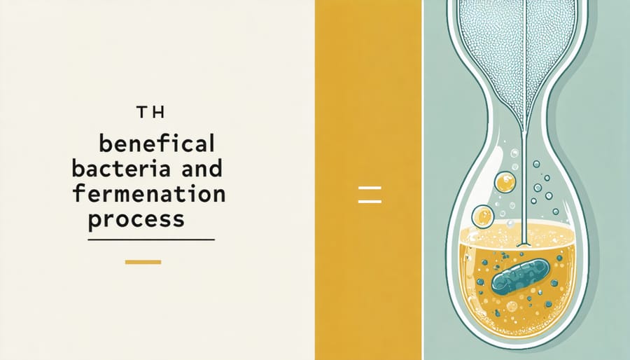 Microscopic visualization of beneficial bacteria and fermentation activity