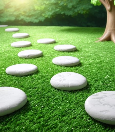 A visual representation of the parenting journey depicted as a path with six distinct stages, combining elements of digital tools and traditional symbols to illustrate the growth and adaptation involved in modern parenthood.