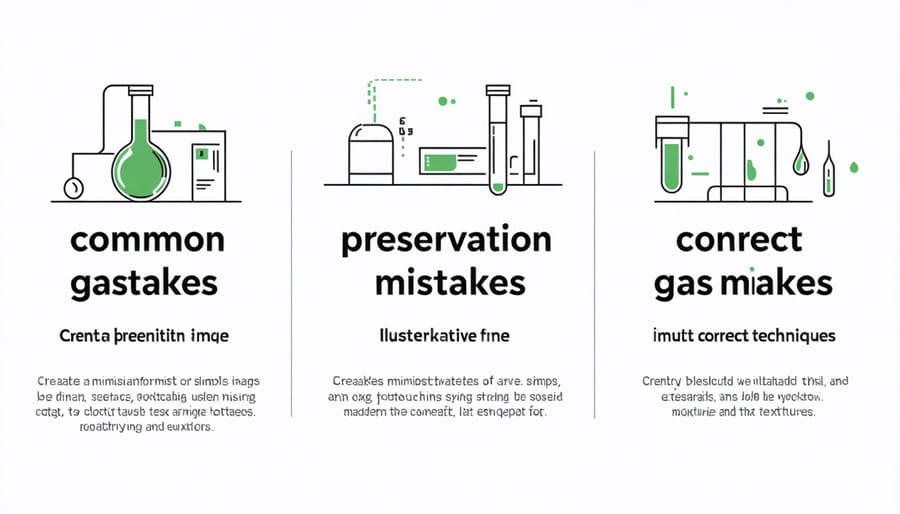 Visual guide showing do's and don'ts of wine preservation gas usage