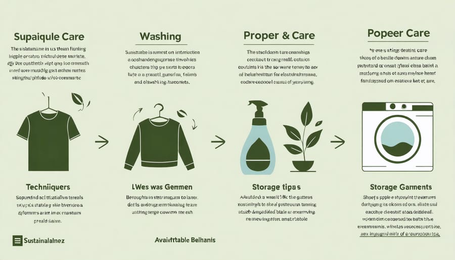 Step-by-step guide for maintaining sustainable clothing