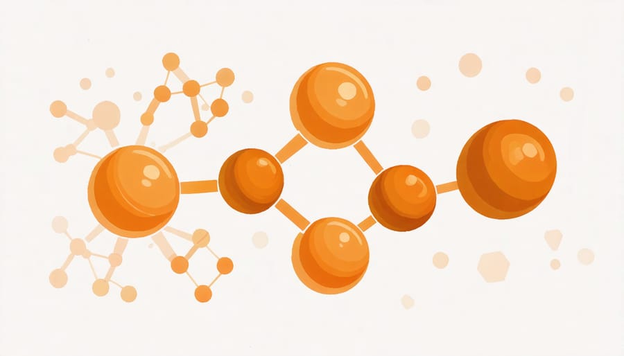 Diagram showing the conversion process of beta-carotene into vitamin A in the human body