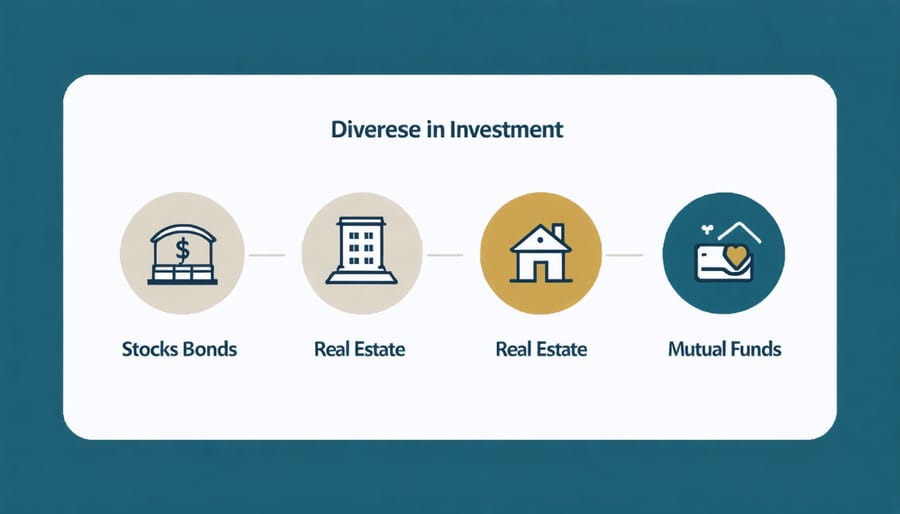 Infographic displaying different types of investment vehicles for beginners
