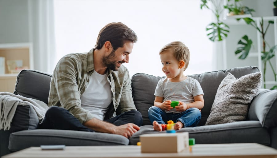 Parents having a meaningful conversation during a quiet moment at home