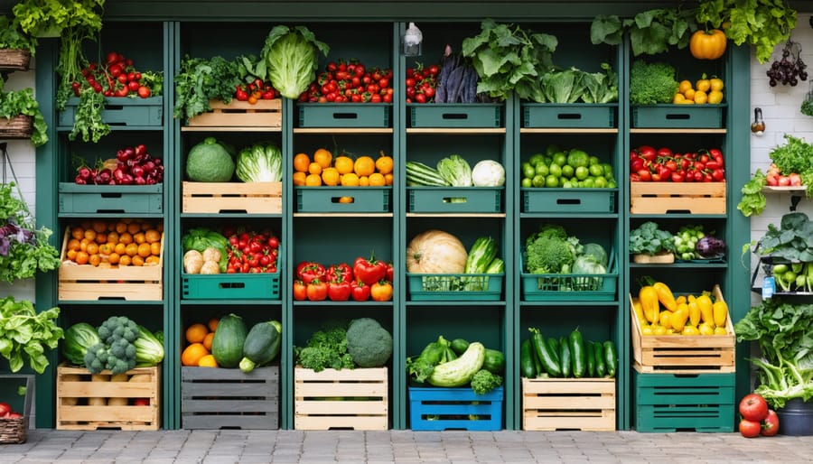 Different storage containers and methods for preserving fresh seasonal produce
