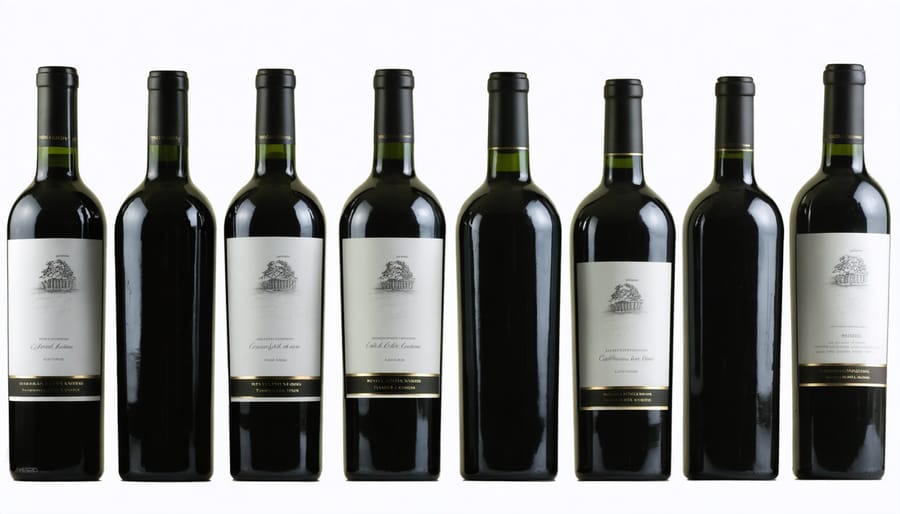 Display of prestigious California wines that won the 2006 Judgment of Paris anniversary tasting