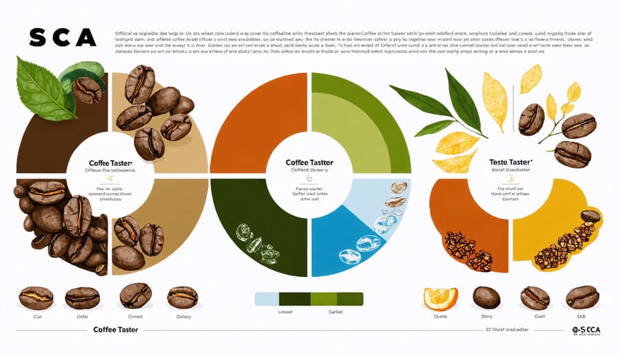 Coffee Taster's Flavor Wheel showing detailed flavor categories and subcategories