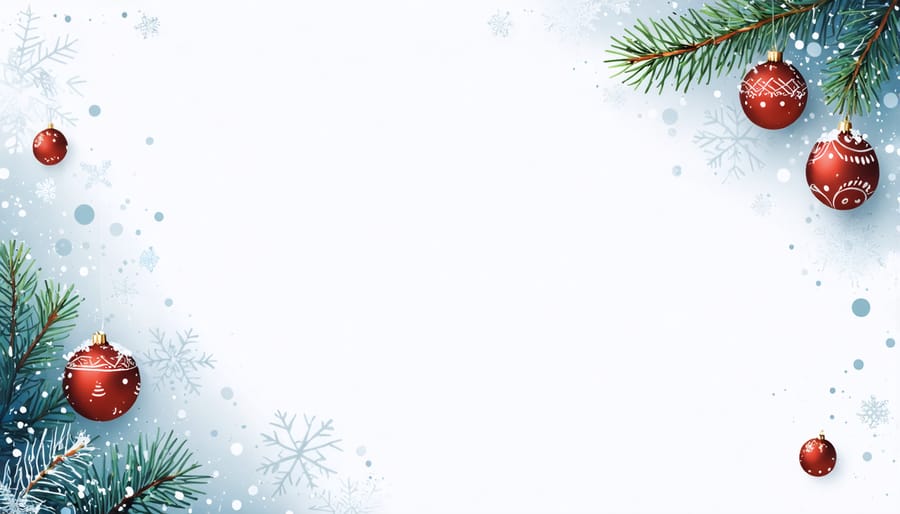 Interactive virtual holiday card demonstration with animated features