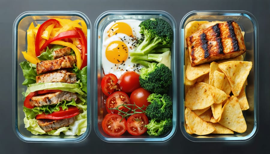 Creative meal prep showing leftover transformation into new dishes