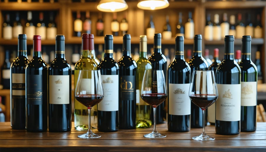 Live wine auction showing collectors bidding on rare vintage wines