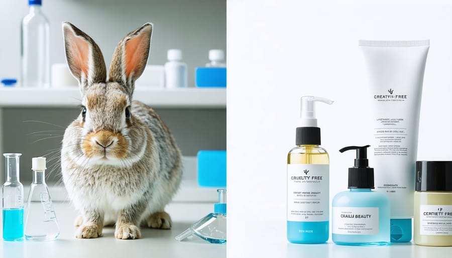 Comparison between animal testing and cruelty-free cosmetics certification