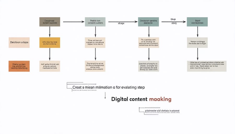 Visual flowchart with questions to ask when assessing online content credibility