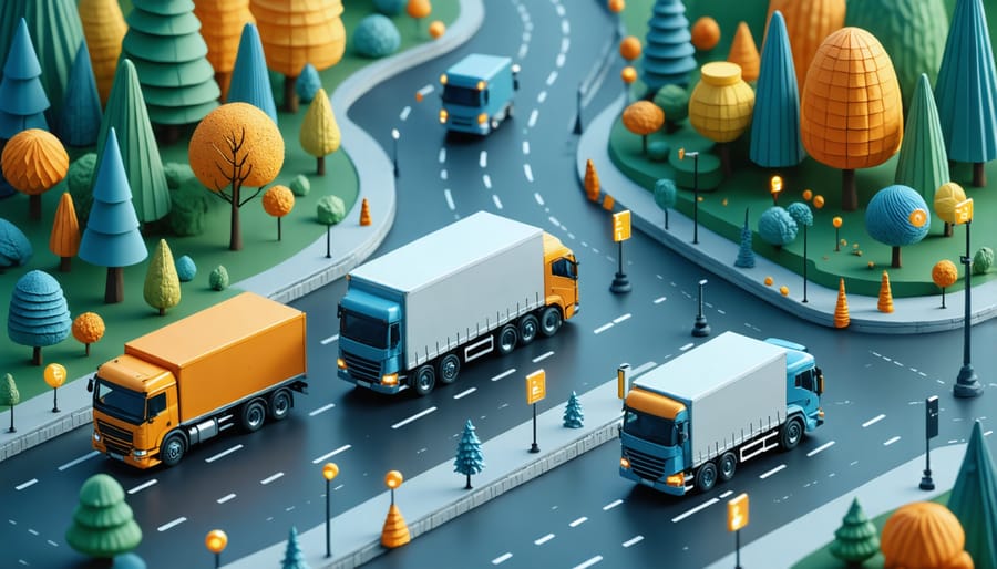AI logistics system optimizing cold brew coffee delivery routes