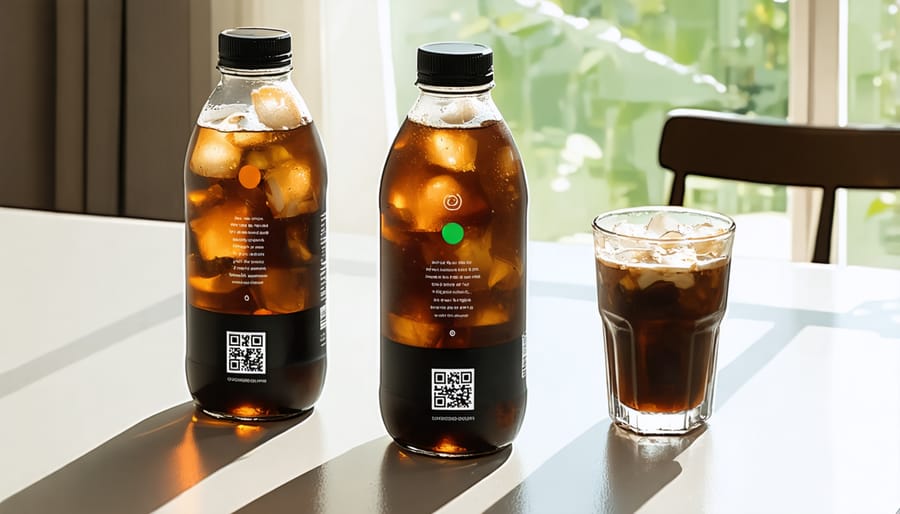 Advanced cold brew coffee packaging featuring smart technology integration
